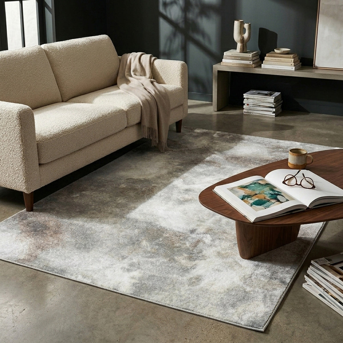 Designer Teppich - Lunara Taupe