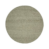 Round Wool Rug - Feline Olive Green/Blended