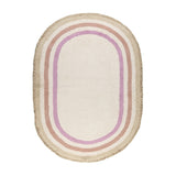 Oval washable children's rug - Milo Pink