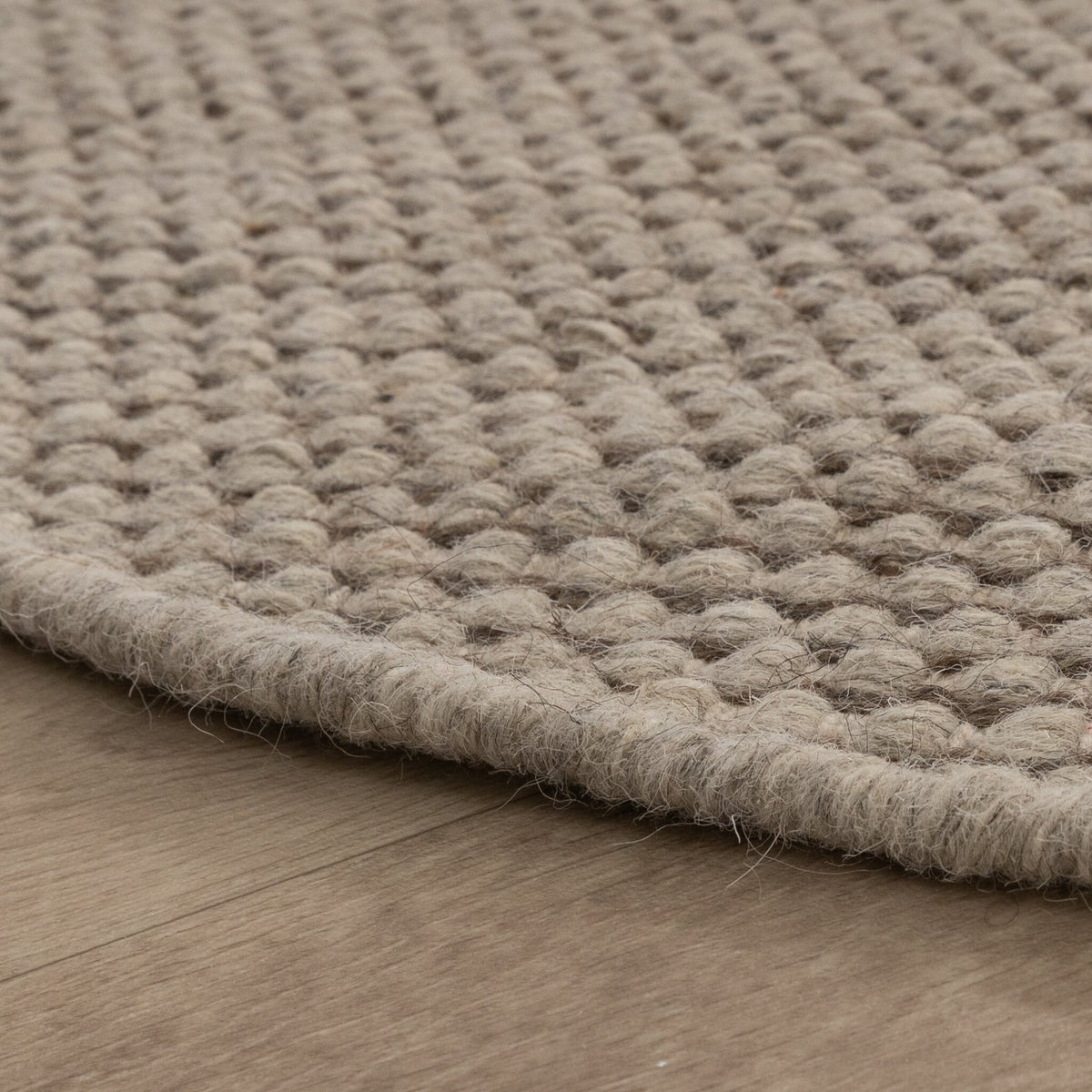 Round Wool Rug - Bliss Beige/Brown