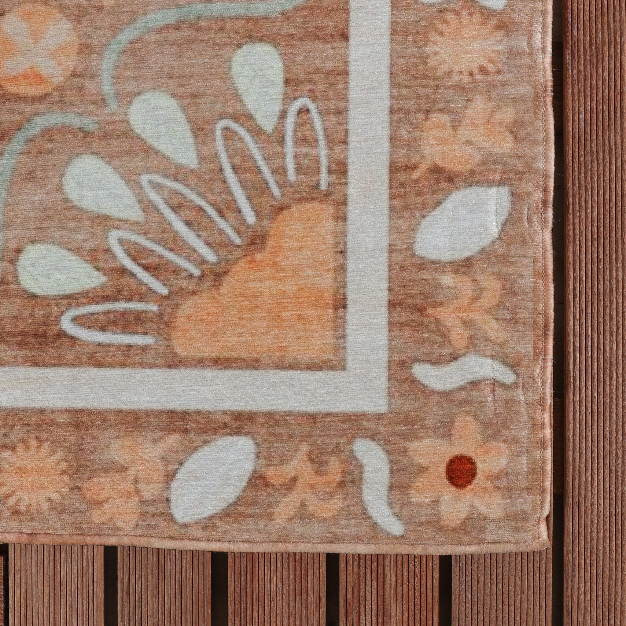 Outdoor rug - Maui Border Terracotta
