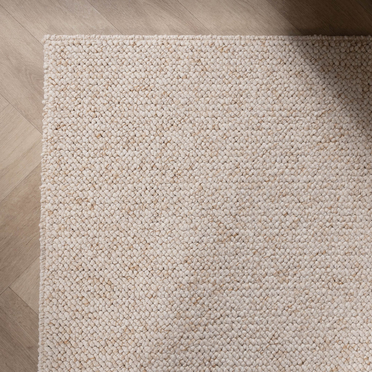 Washable Rug - Bruno Cream/White
