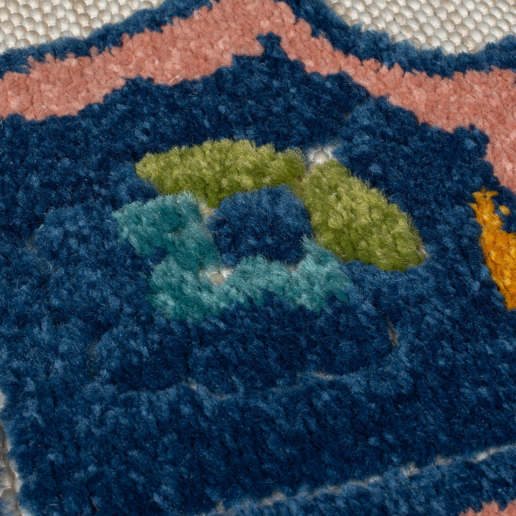 Indoor and Outdoor Rug - Batio Floral Blue/Green