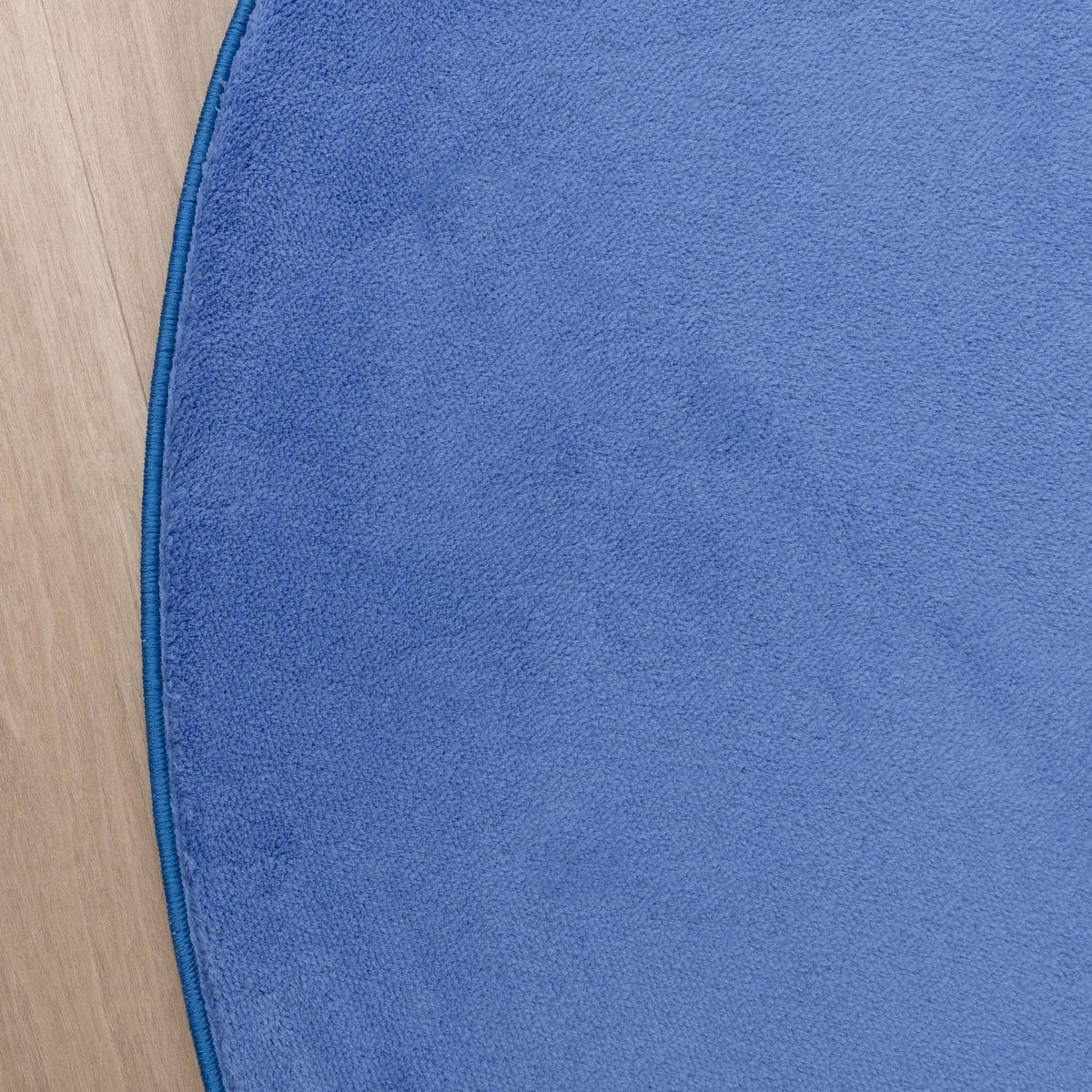 Round Washable Rug - Vivid Blue