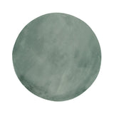 Round Low-Pile Rug - Cozy Green