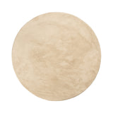Round Low-Pile Rug – Cozy Beige