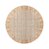 Round Vintage Rug - Thirza Oriental Light Blue/Multicolour