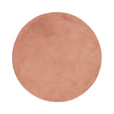 Round Low-Pile Rug – Cozy Pink