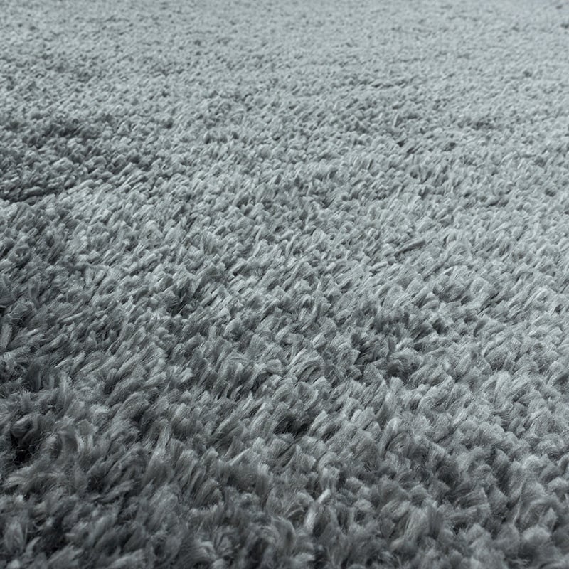 High Pile Floor Rug - Fuzzy Grey