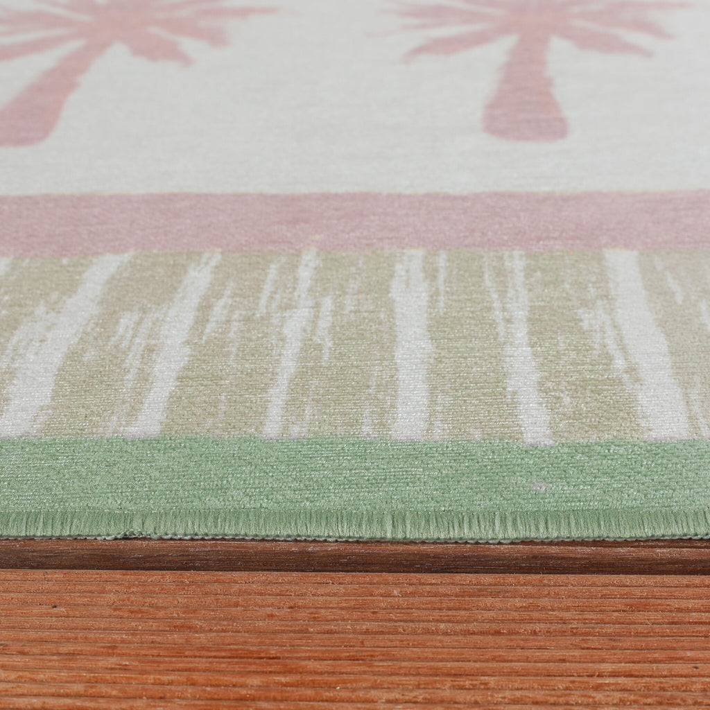 Outdoor Rug - Oasis Palm Pink/Green