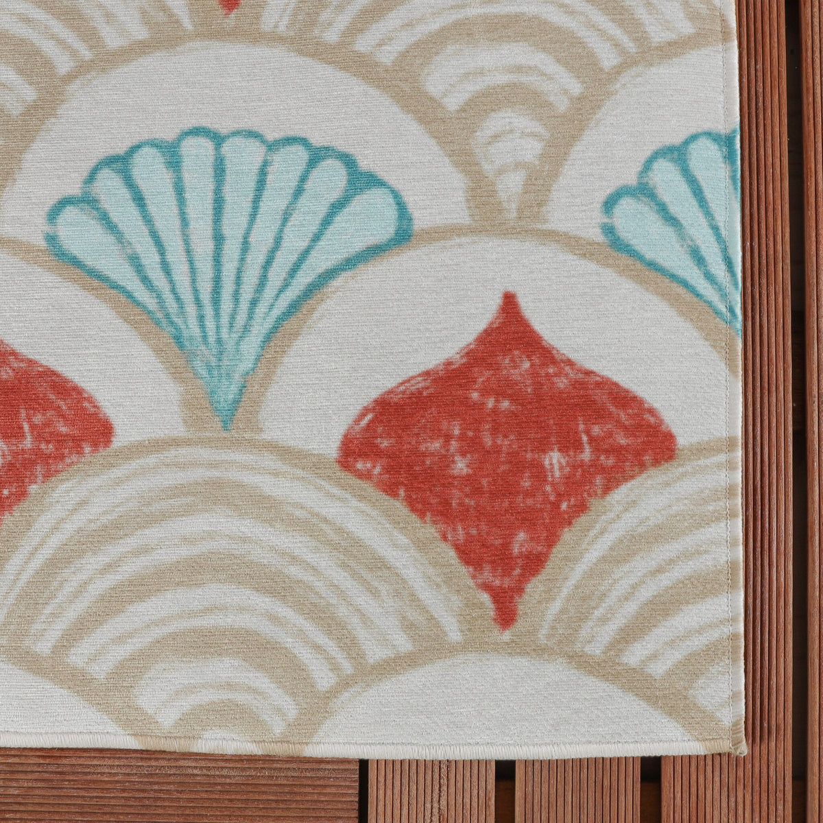 Outdoor Rug - Oasis Shell Blue/Red