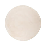 Round Low-Pile Rug - Cozy Cream