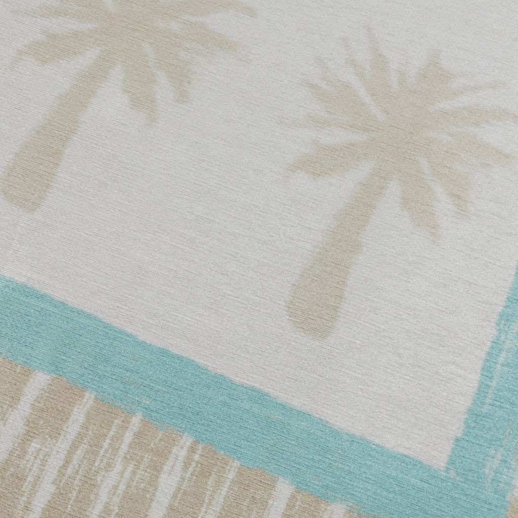 Outdoor Rug - Oasis Palm Blue/Red