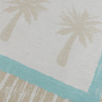 Outdoor Rug - Oasis Palm Blue/Red