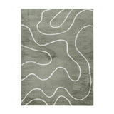 Washable Rug – Myrre Swirl Green