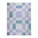 Retro Indoor Outdoor Rug - Pop Cubes Lilac