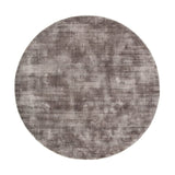 Round Viscose Rug - Pearl Grey