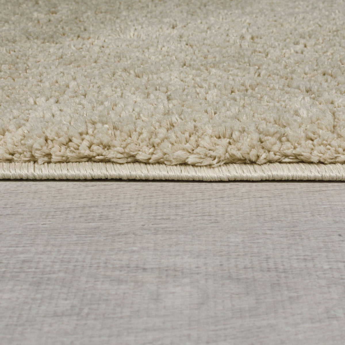 Round shaggy floor rug - Farenzo Beige