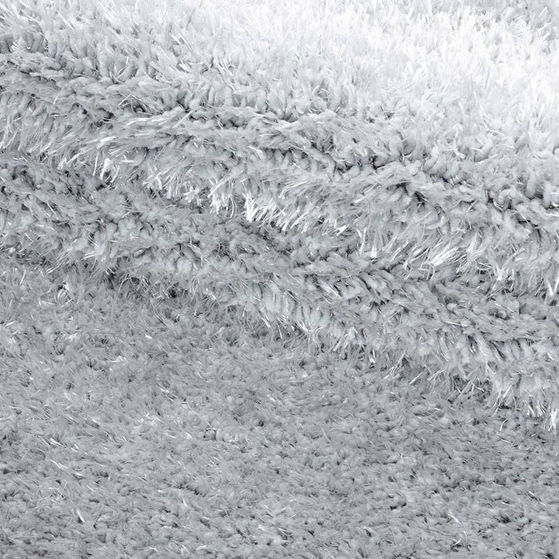 Round High-pile floor rug - Blushy Light Grey