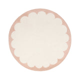 Round Washable Rug – Myrre Pink/White