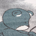 Children's Floor Rug - Anna Bear Blue