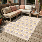 Outdoor Rug - Oasis Shell Yellow/Lilac