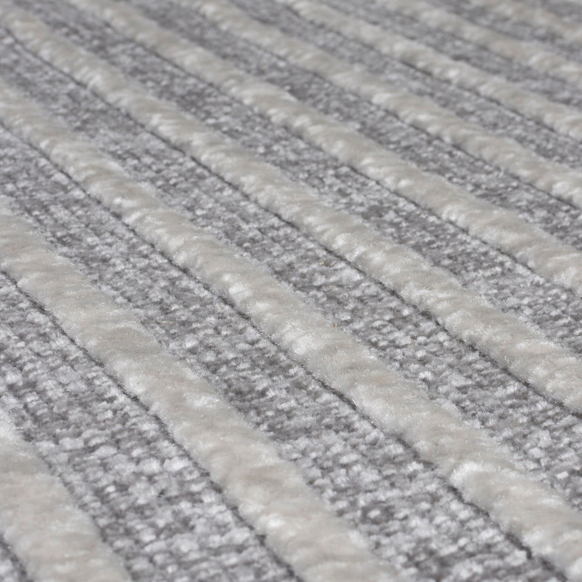 Washable floor rug - Elto Stripe Grey