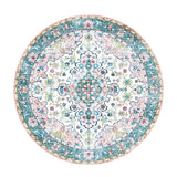 Round Vintage Rug - Lily Oriental Blue/Pink