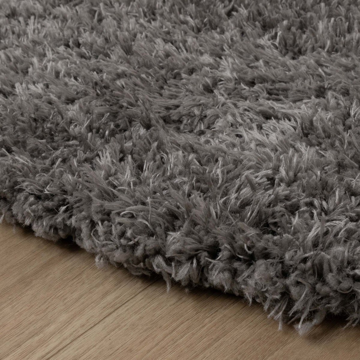 Round Shaggy Rug - Blaze Grey