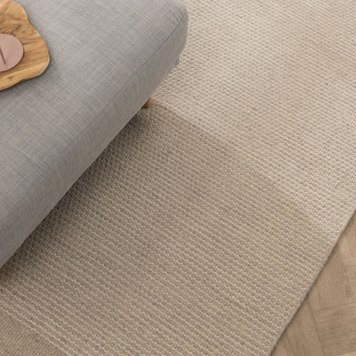 Wool Rug - Bliss Cream/White