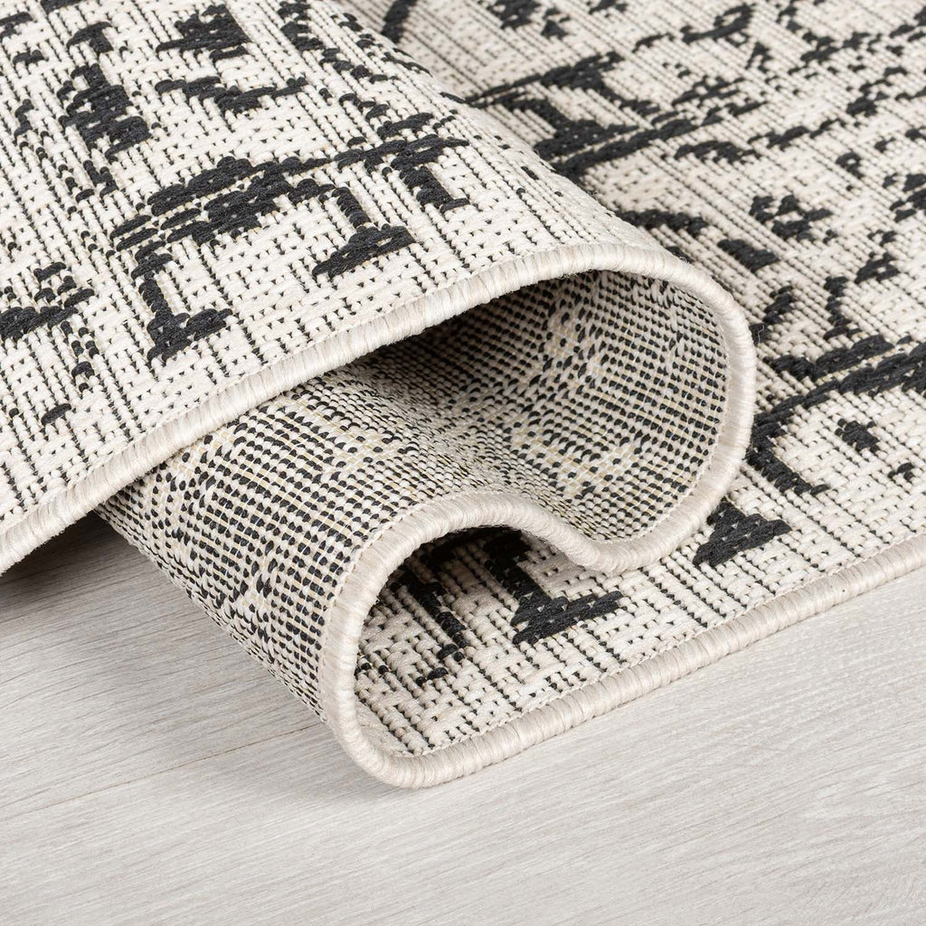 Outdoor rug - Varano Fuera Black/White