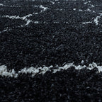 Berber Floor Rug - Agadir Circle Anthracite/Cream