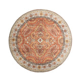 Round Vintage Outdoor Rug - Santo Flora Terra