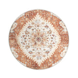 Round Vintage Outdoor Rug - Santo Mandala Terra