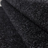 Round low-pile floor rug - Asa Anthracite