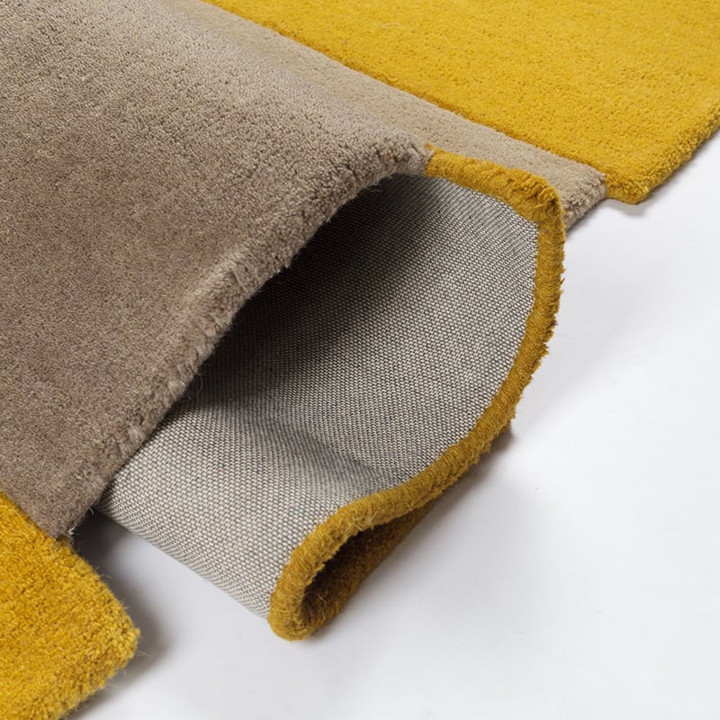 Abstract runner - Stracto Collage Ochre Yellow