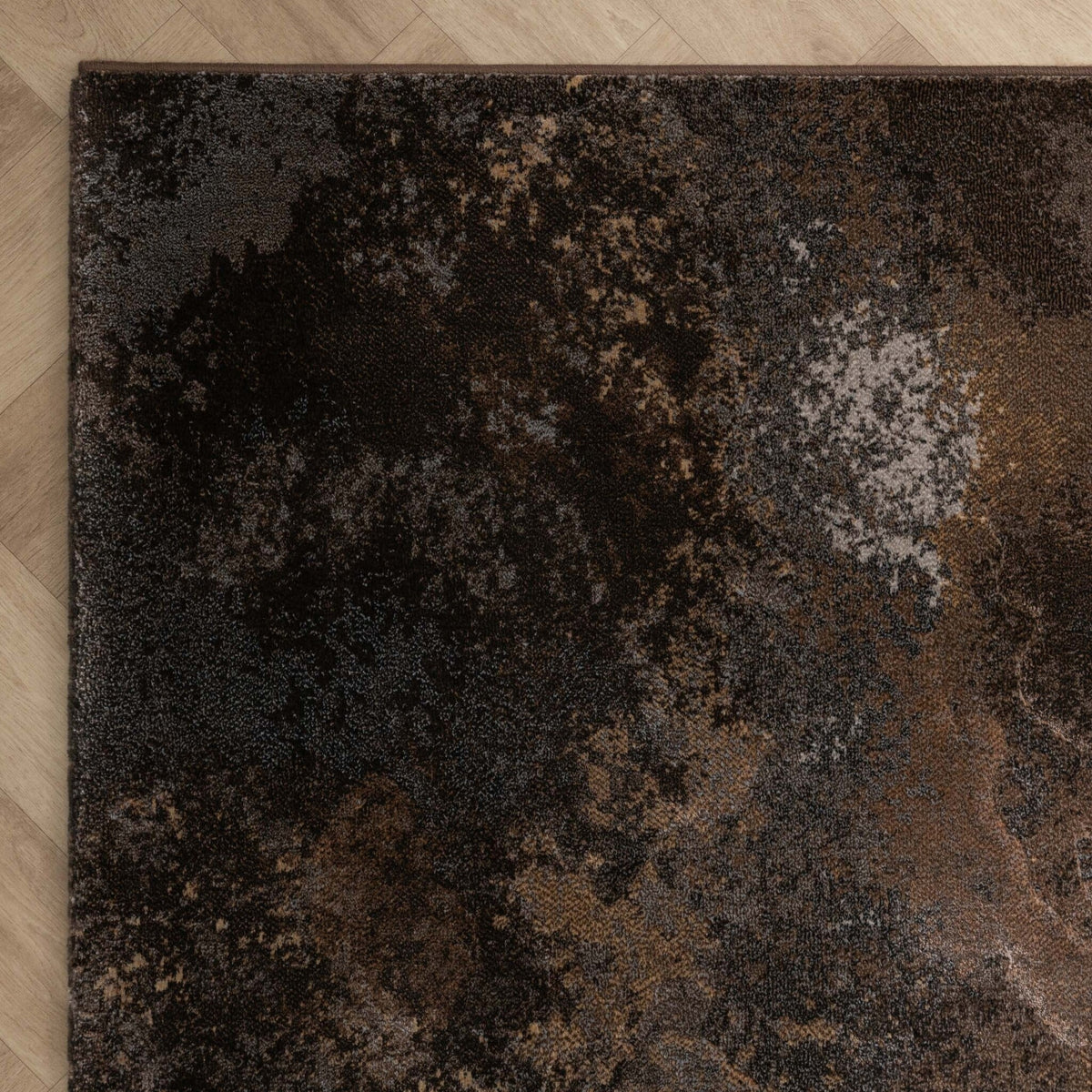Industrial Rug - Raphael Dark Brown