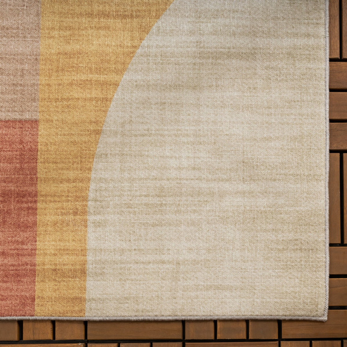 Abstract Outdoor Rug - Groovy Shapes Multicolour