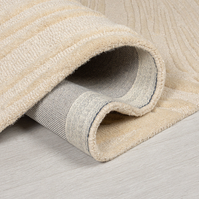 Modern Rug - Solacio Leaves Beige