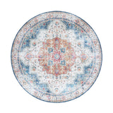 Round Vintage Rug - Azara Light Blue