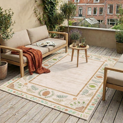 Outdoor rug - Maui Border Pink