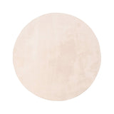 Round Washable Rug - Vivid Beige