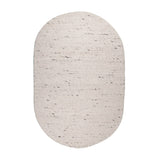 Oval Wool Rug - Feline White/Blended
