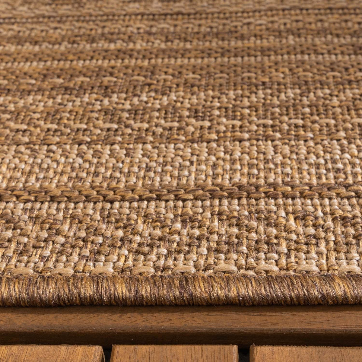 Jute Outdoor Rug - Mavi Stripes Cream/Brown
