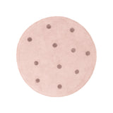 Round Kids Room Rug – Lou Dots Purple