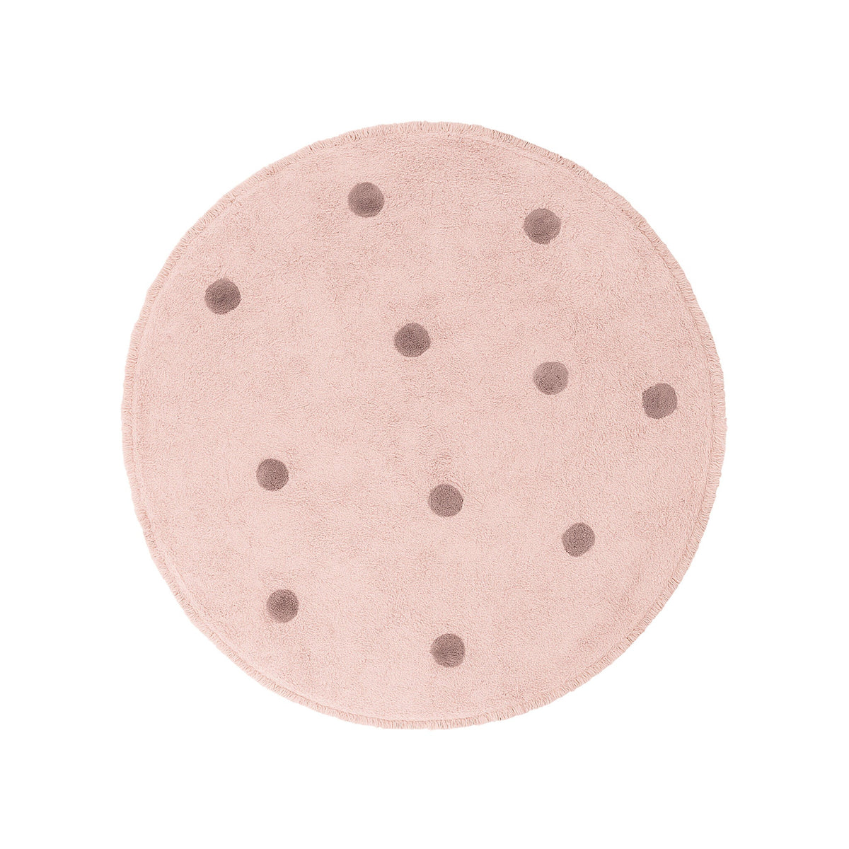 Round Kids Room Rug – Lou Dots Purple