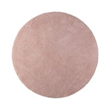 Soft round rug - Teddy Pink