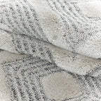 Scandinavian Floor Rug - Pitea Ethno Cream/Grey