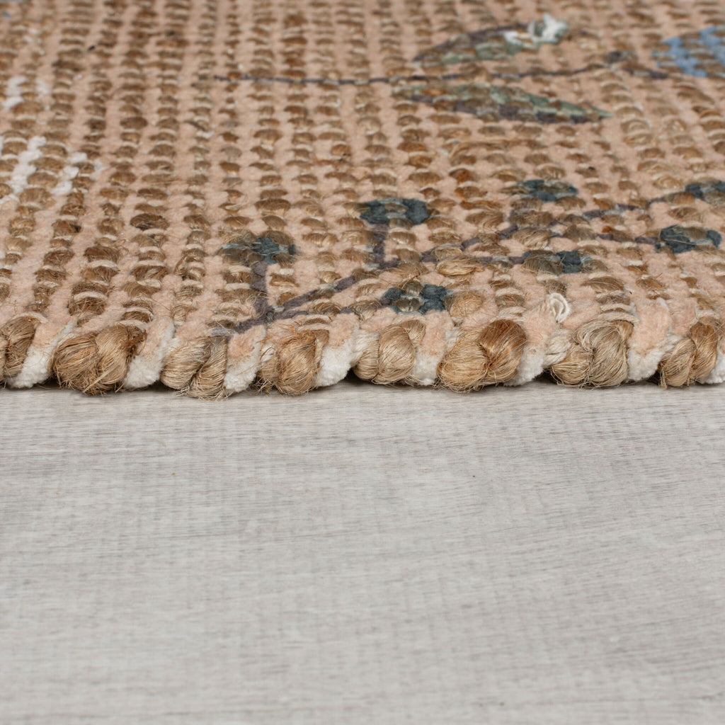 Jute runner - Amilio Floral Natural