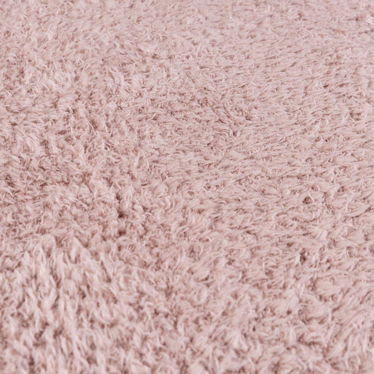 Soft round rug - Teddy Pink